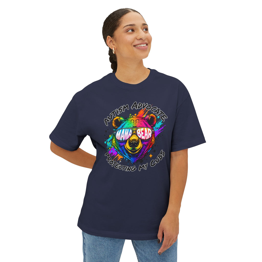 Autism Advocate Mama Bear Tee — Protecting My Cubs Rainbow Shirt