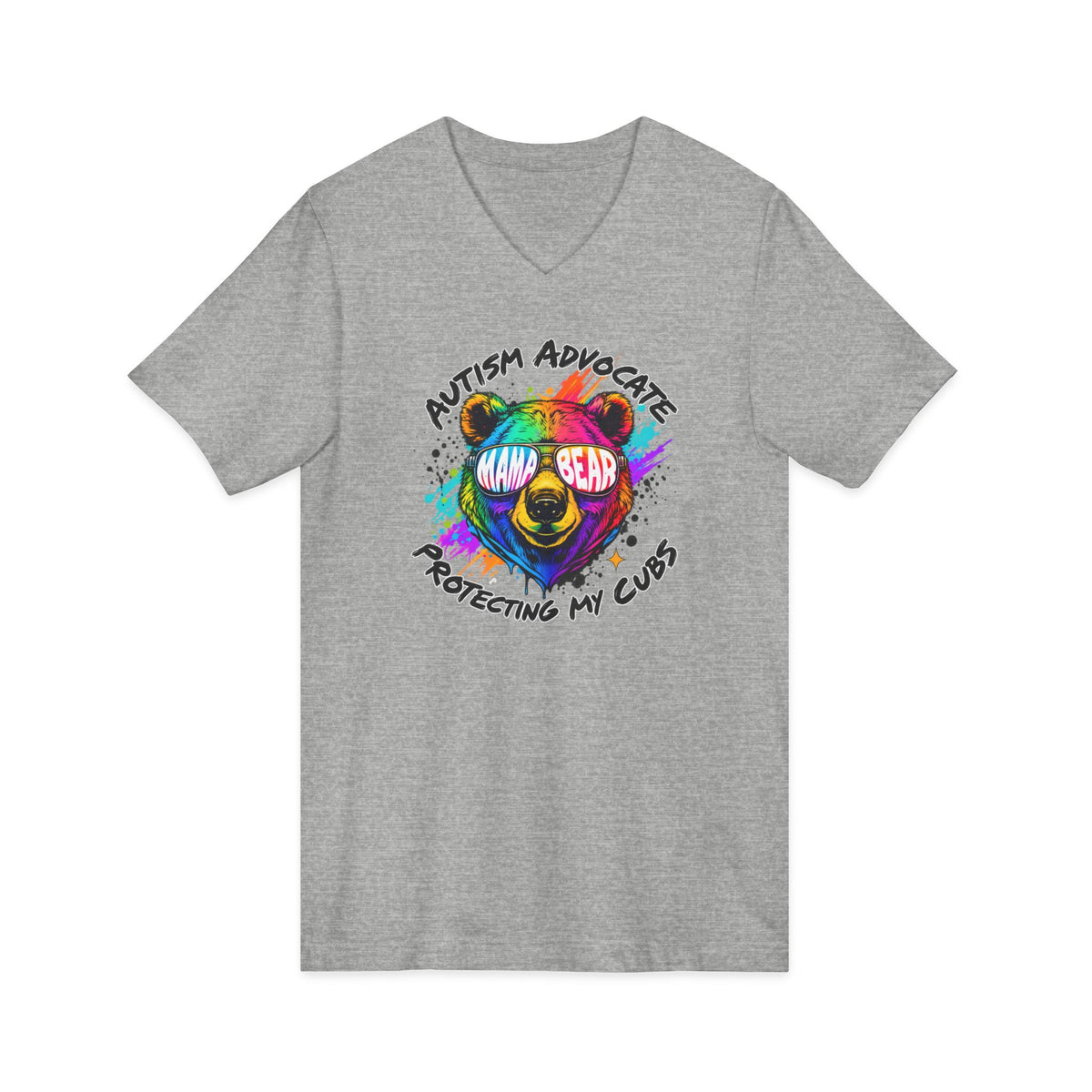 "Protecting My Cubs" Adult V-Neck Tee