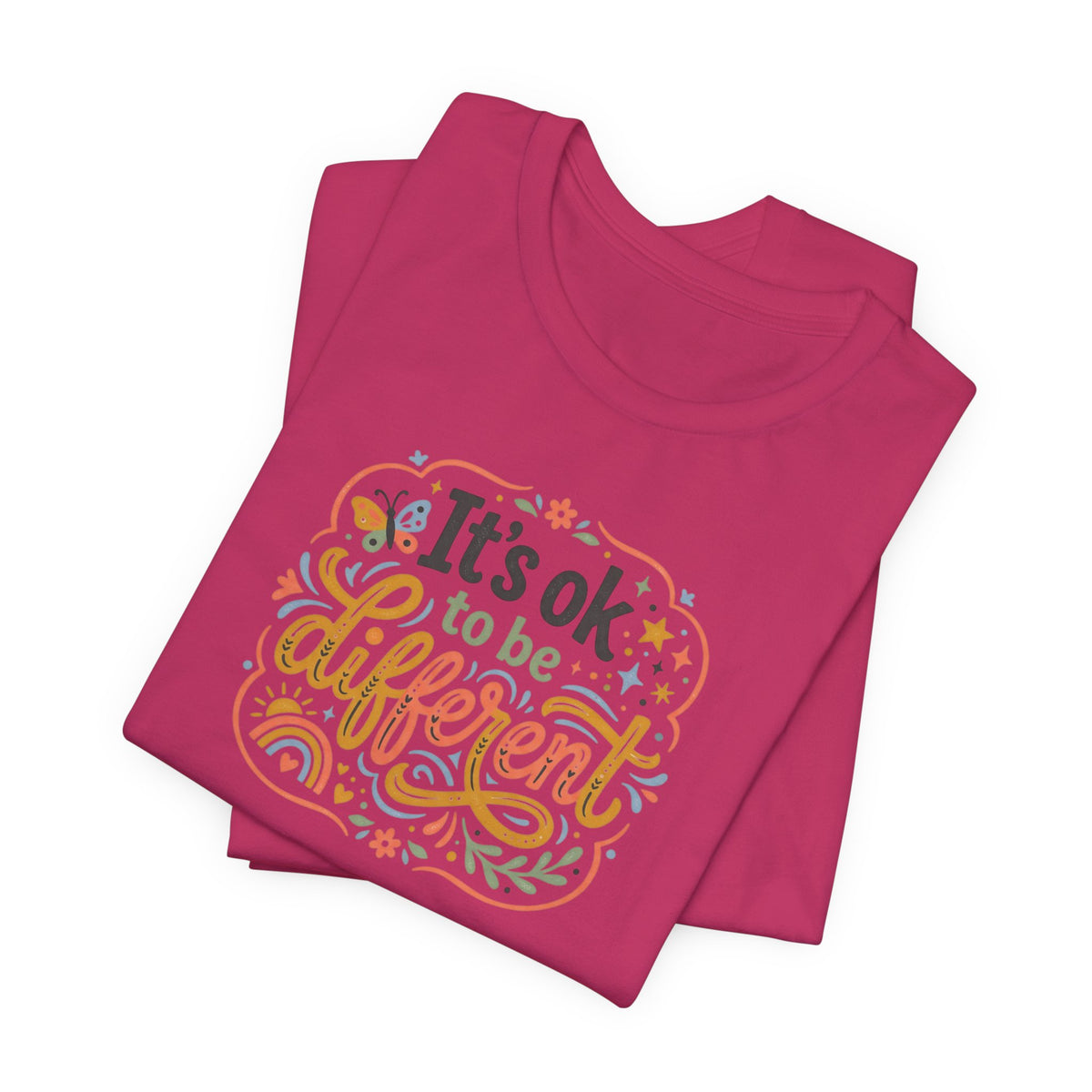 "It's OK To Be Different" Adult T-Shirt