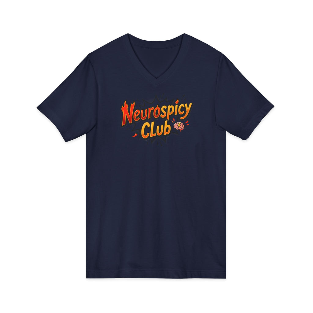 "Neurospicy Club" Ladies' V-Neck T-Shirt
