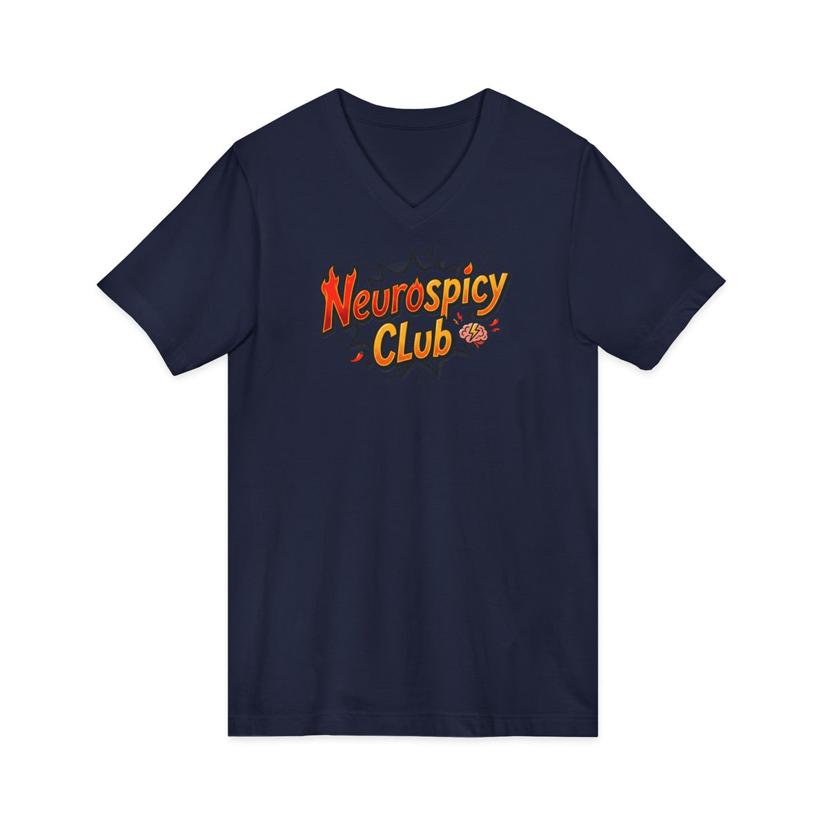 "Neurospicy Club" Ladies' V-Neck T-Shirt
