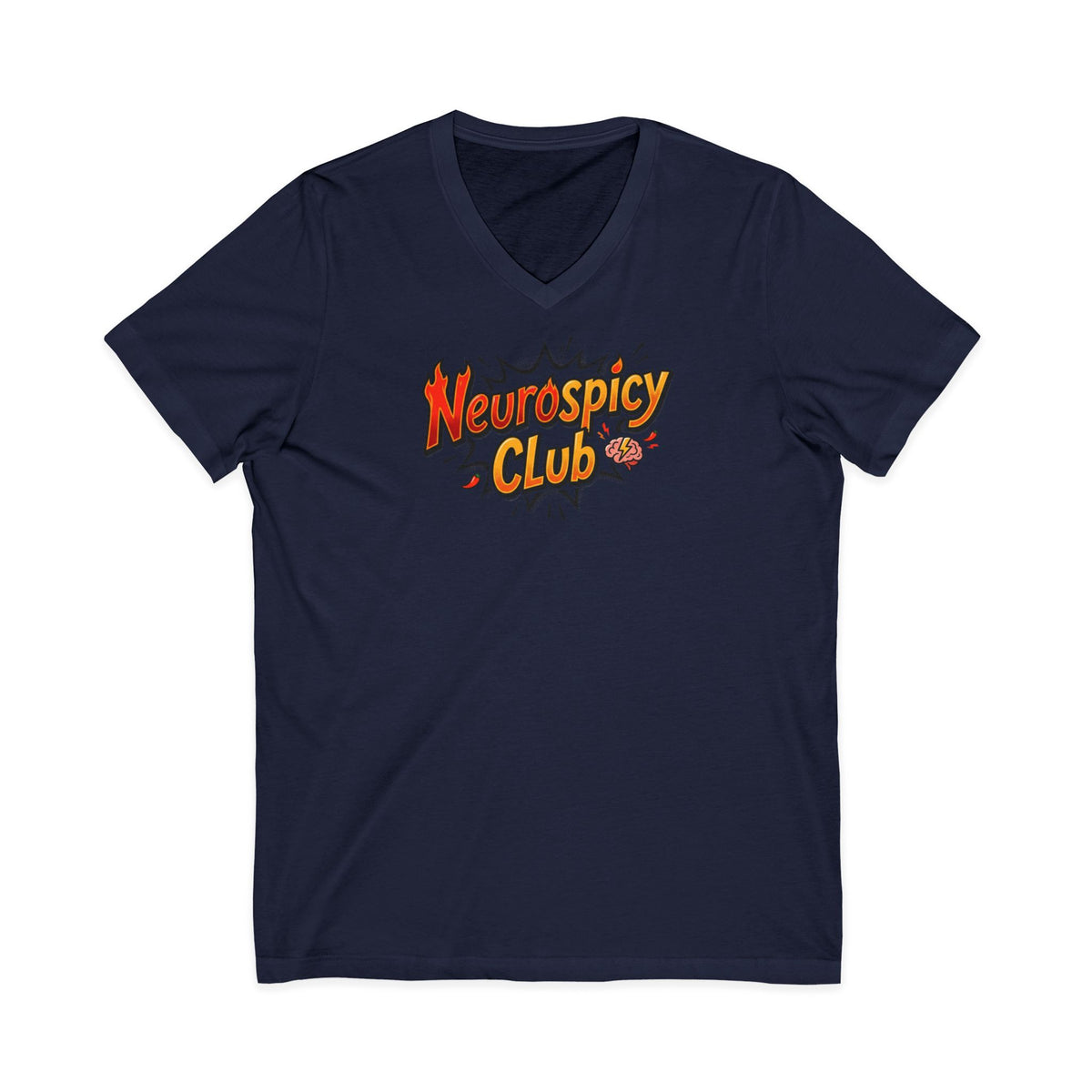 "Neurospicy Club" Ladies' V-Neck T-Shirt