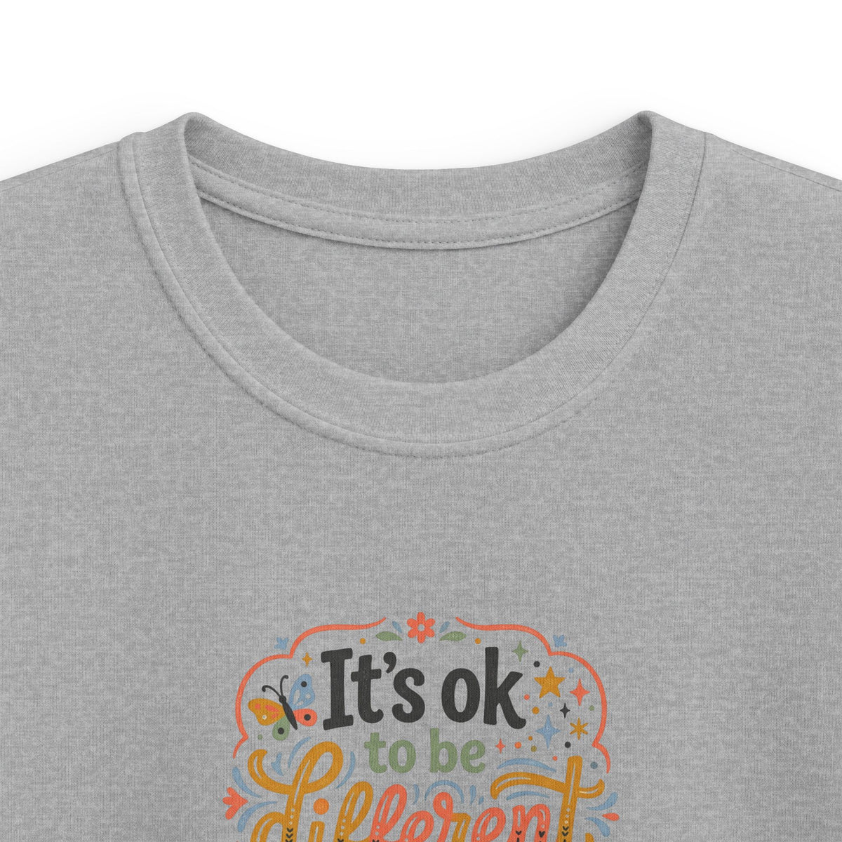 Kids T‑Shirt — “It’s OK to Be Different” Positive Message Tee