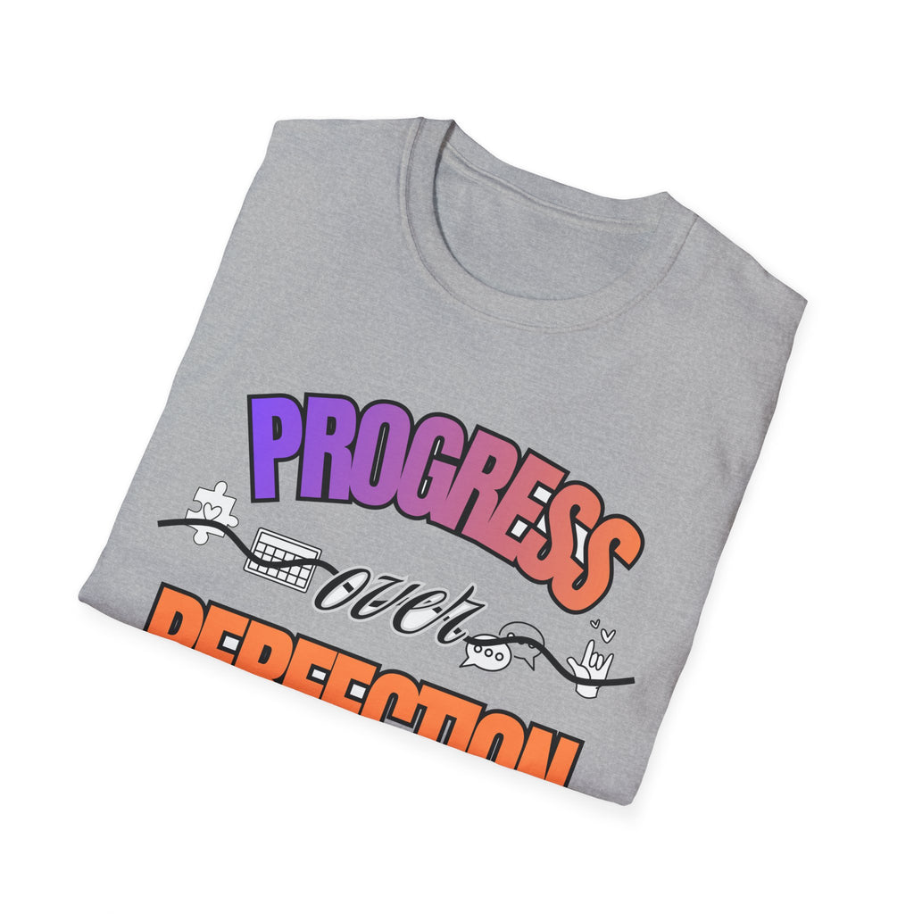 "Progress Over Perfection" Adult T-Shirt