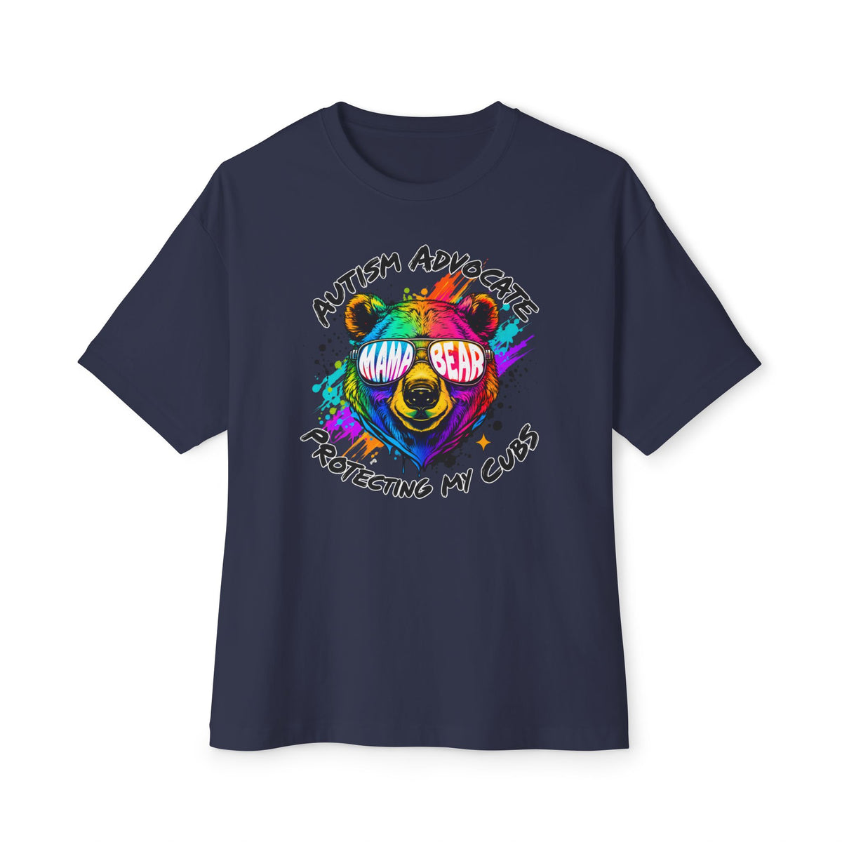 Autism Advocate Mama Bear Tee — Protecting My Cubs Rainbow Shirt