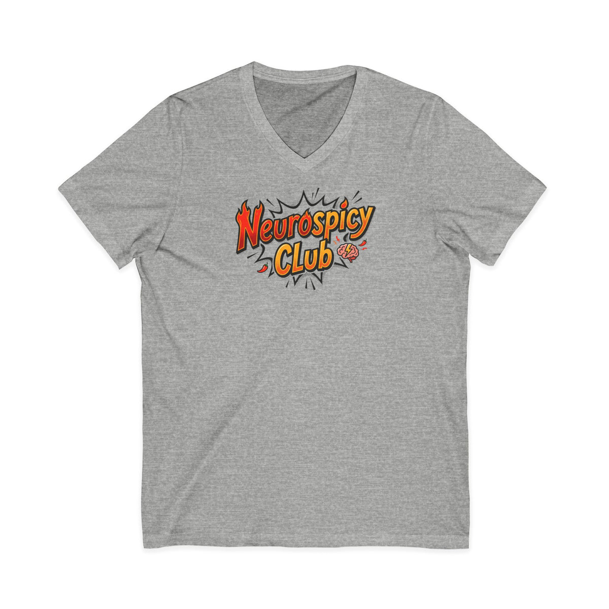 "Neurospicy Club" Ladies' V-Neck T-Shirt