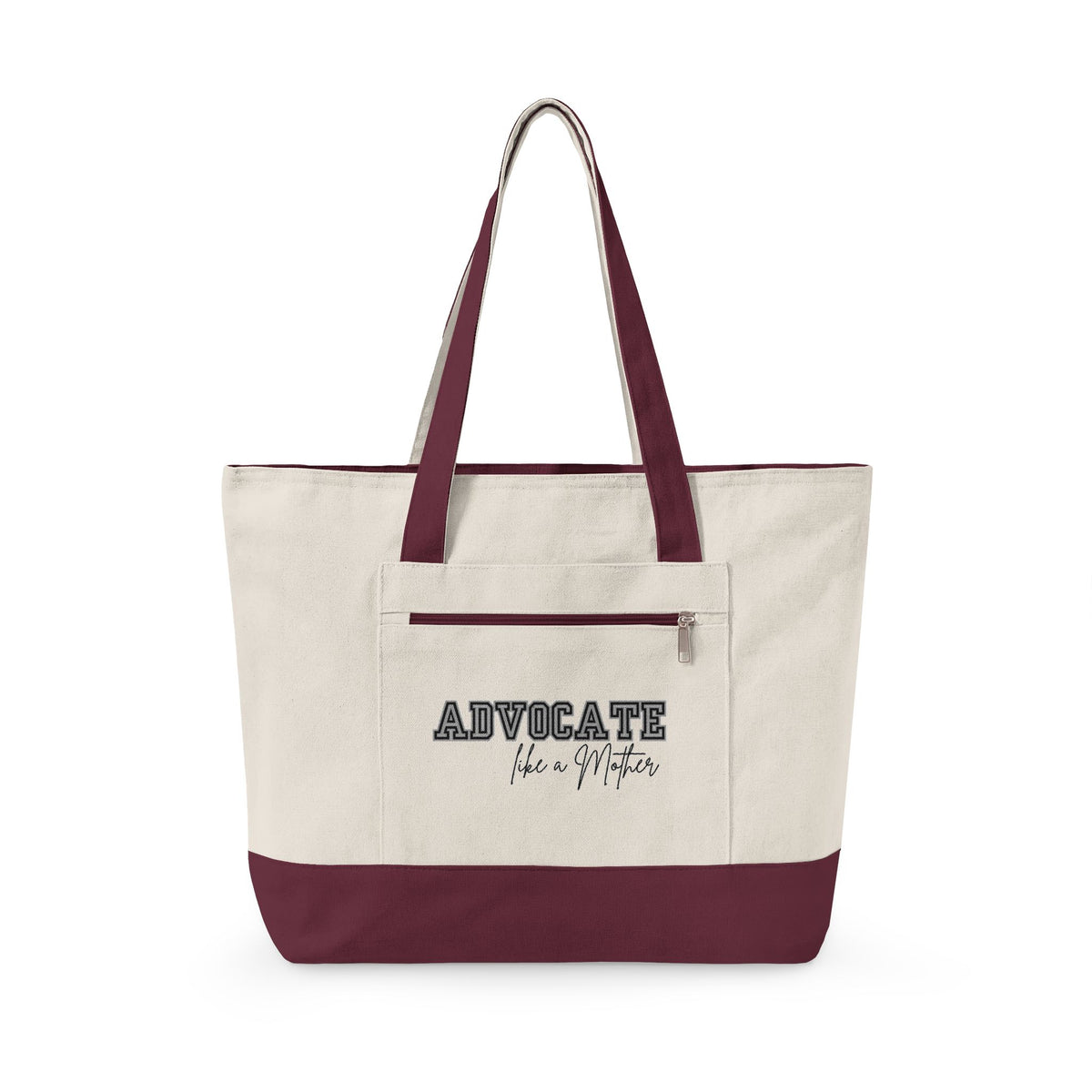 "Advocate Like a Mother" Canvas Tote Bag