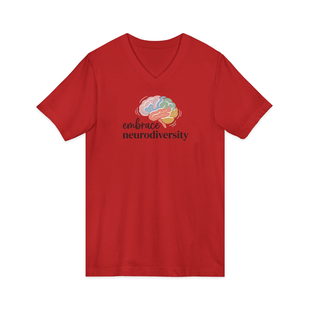 "Embrace Neurodiversity" V-Neck Tee