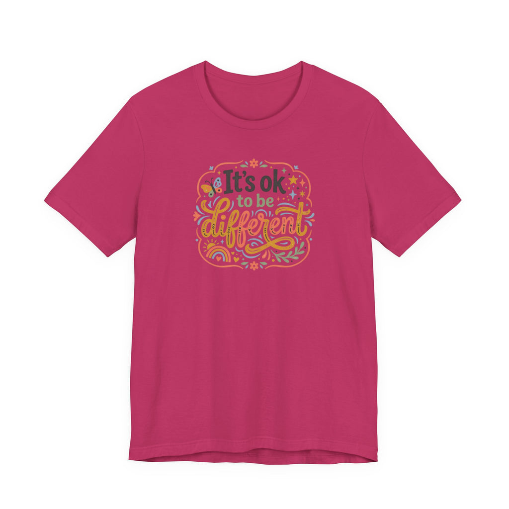 "It's OK To Be Different" Adult T-Shirt