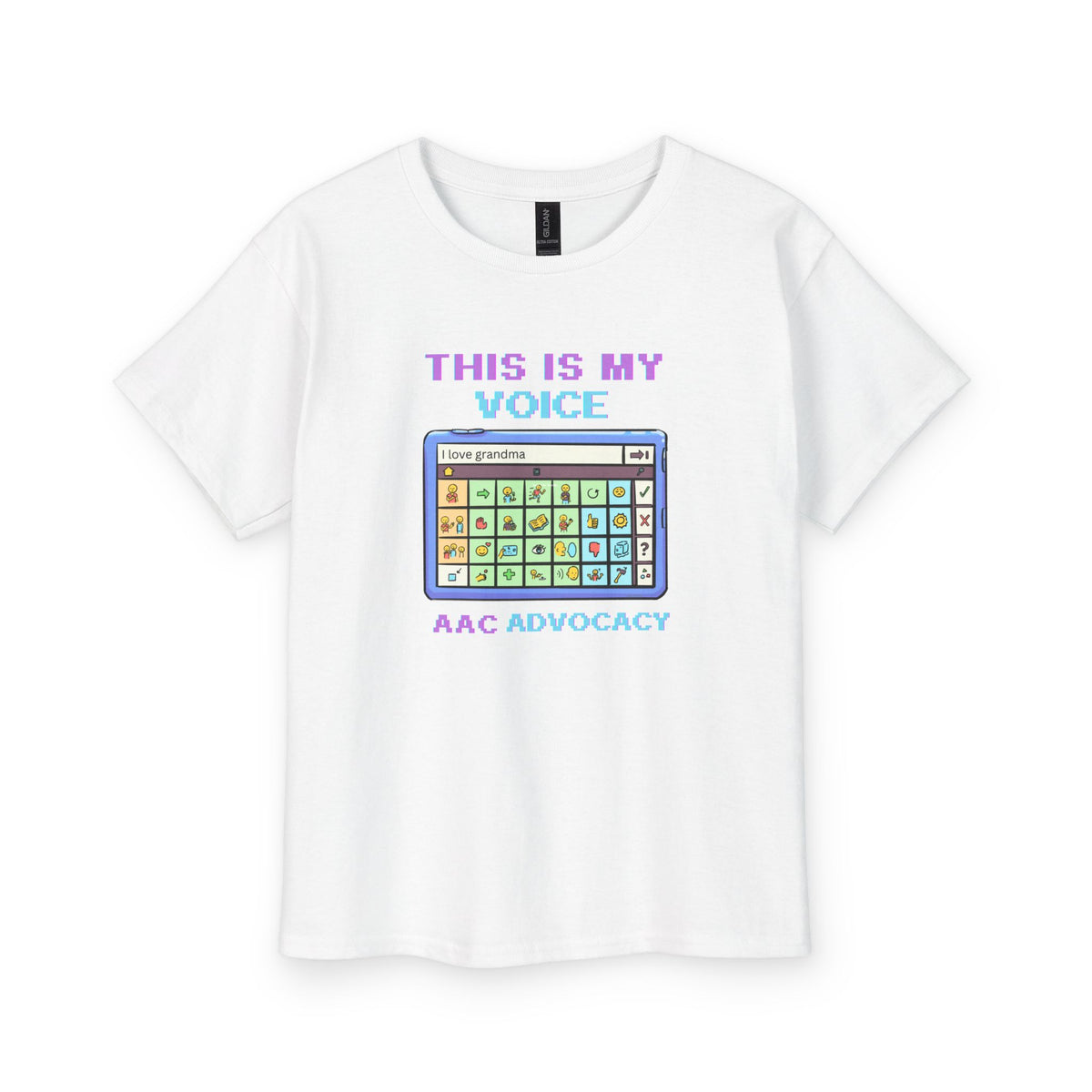 "This Is My Voice, I Love Grandma" Youth Tee