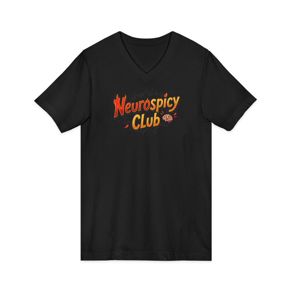 "Neurospicy Club" Ladies' V-Neck T-Shirt