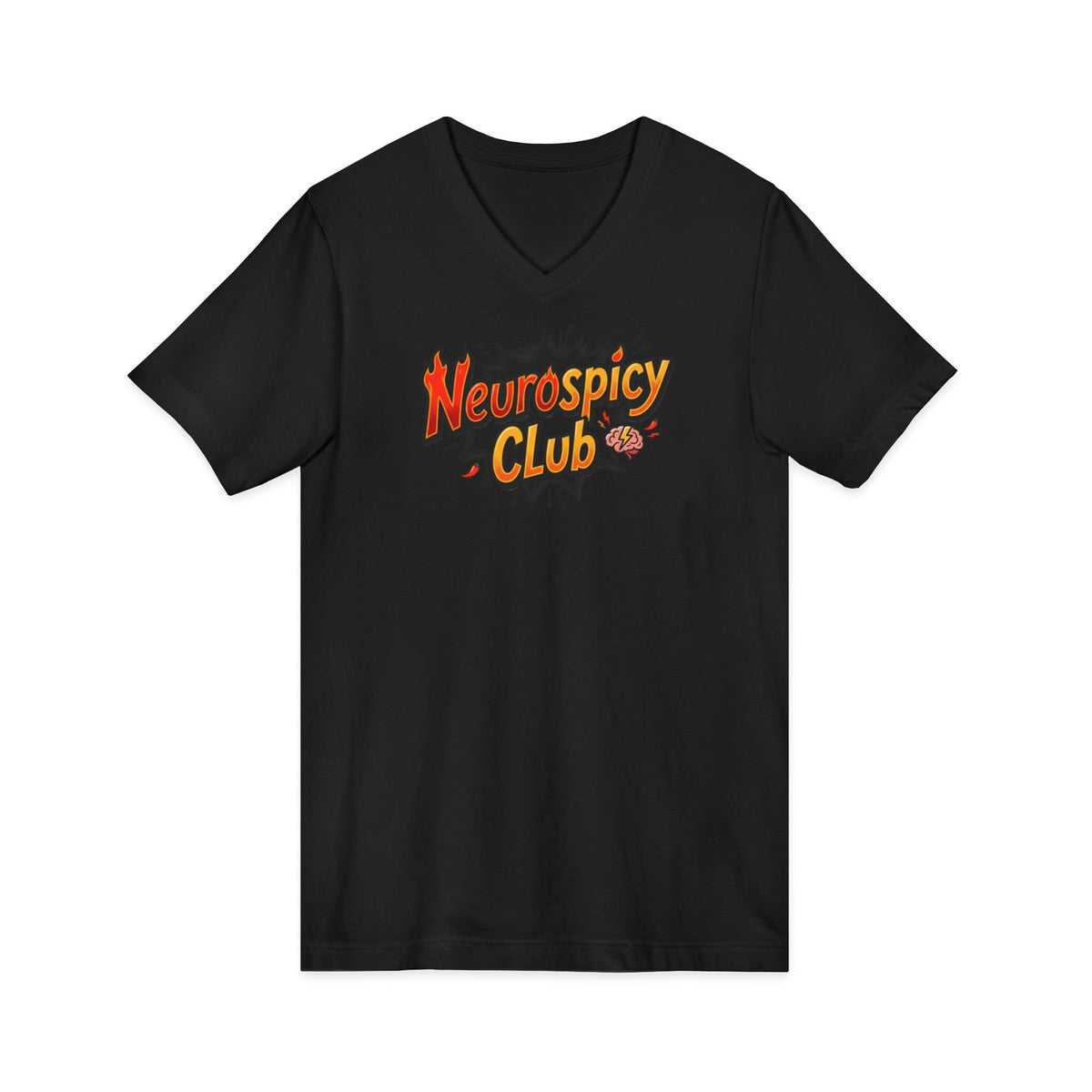 "Neurospicy Club" Ladies' V-Neck T-Shirt