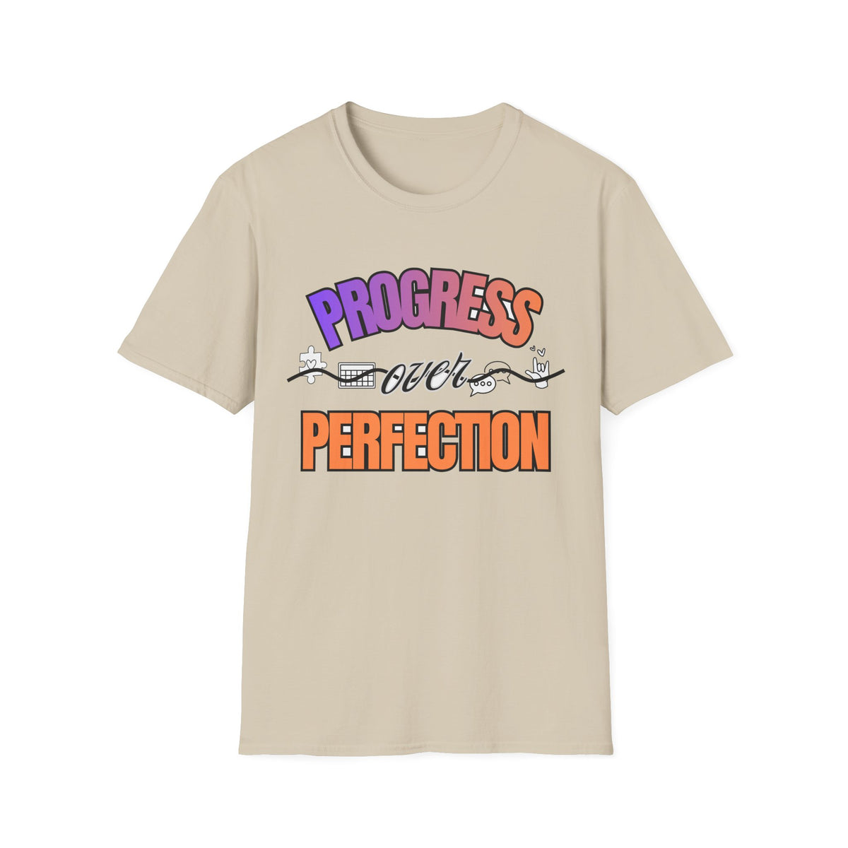 "Progress Over Perfection" Adult T-Shirt