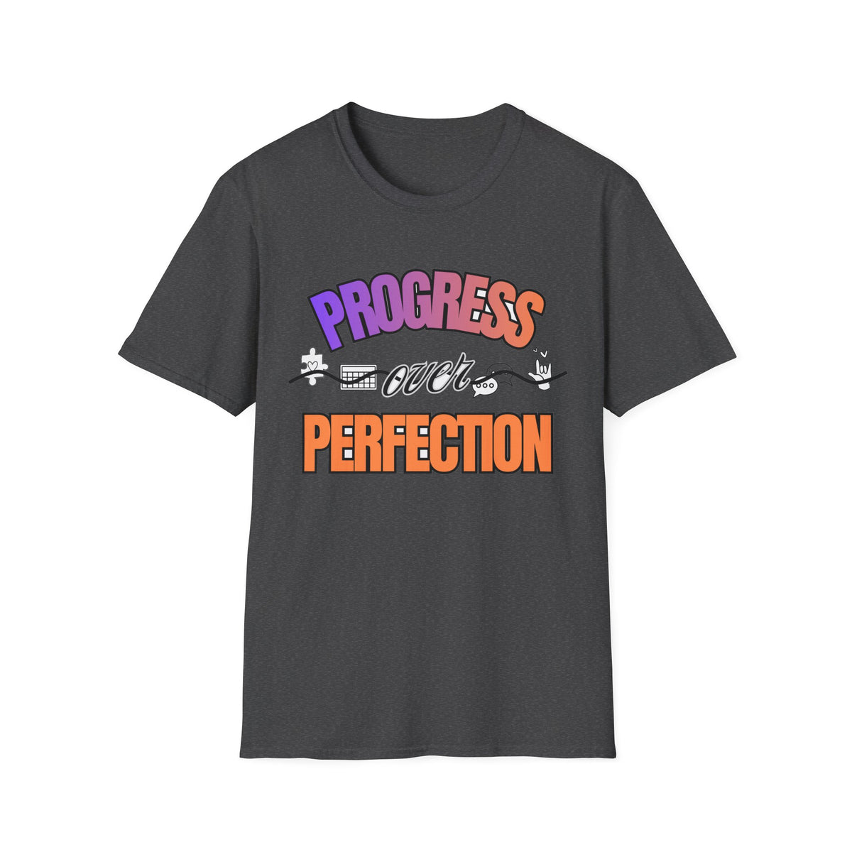 "Progress Over Perfection" Adult T-Shirt