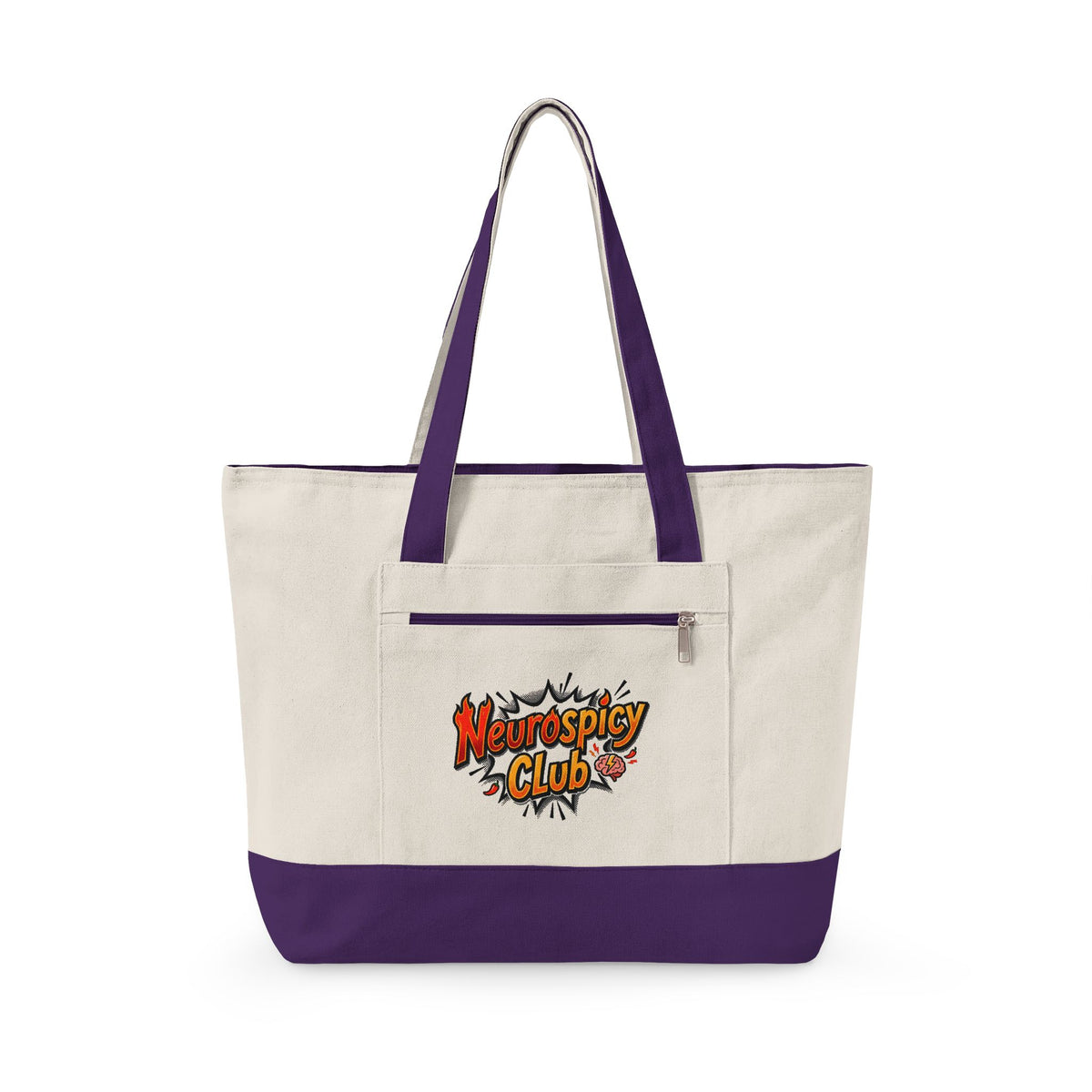 "Neurospicy Club" Canvas Tote Bag