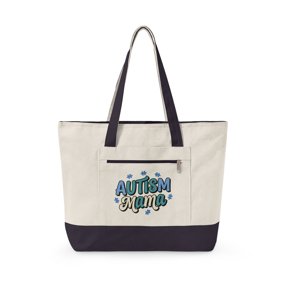"Autism Mama" Canvas Tote Bag