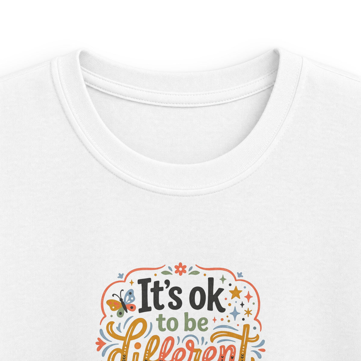 Kids T‑Shirt — “It’s OK to Be Different” Positive Message Tee