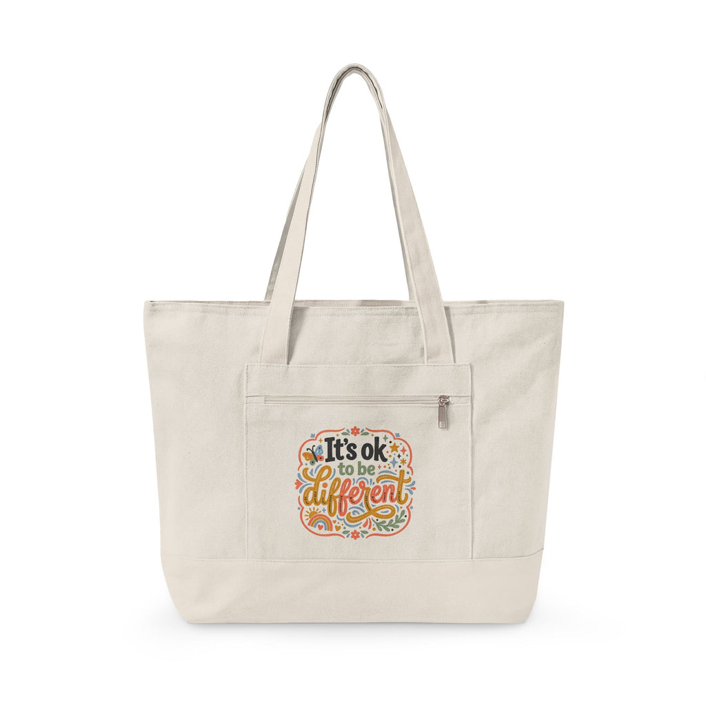 "It's OK to be Different" Canvas Tote Bag