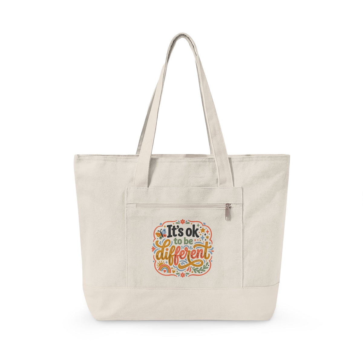 "It's OK to be Different" Canvas Tote Bag