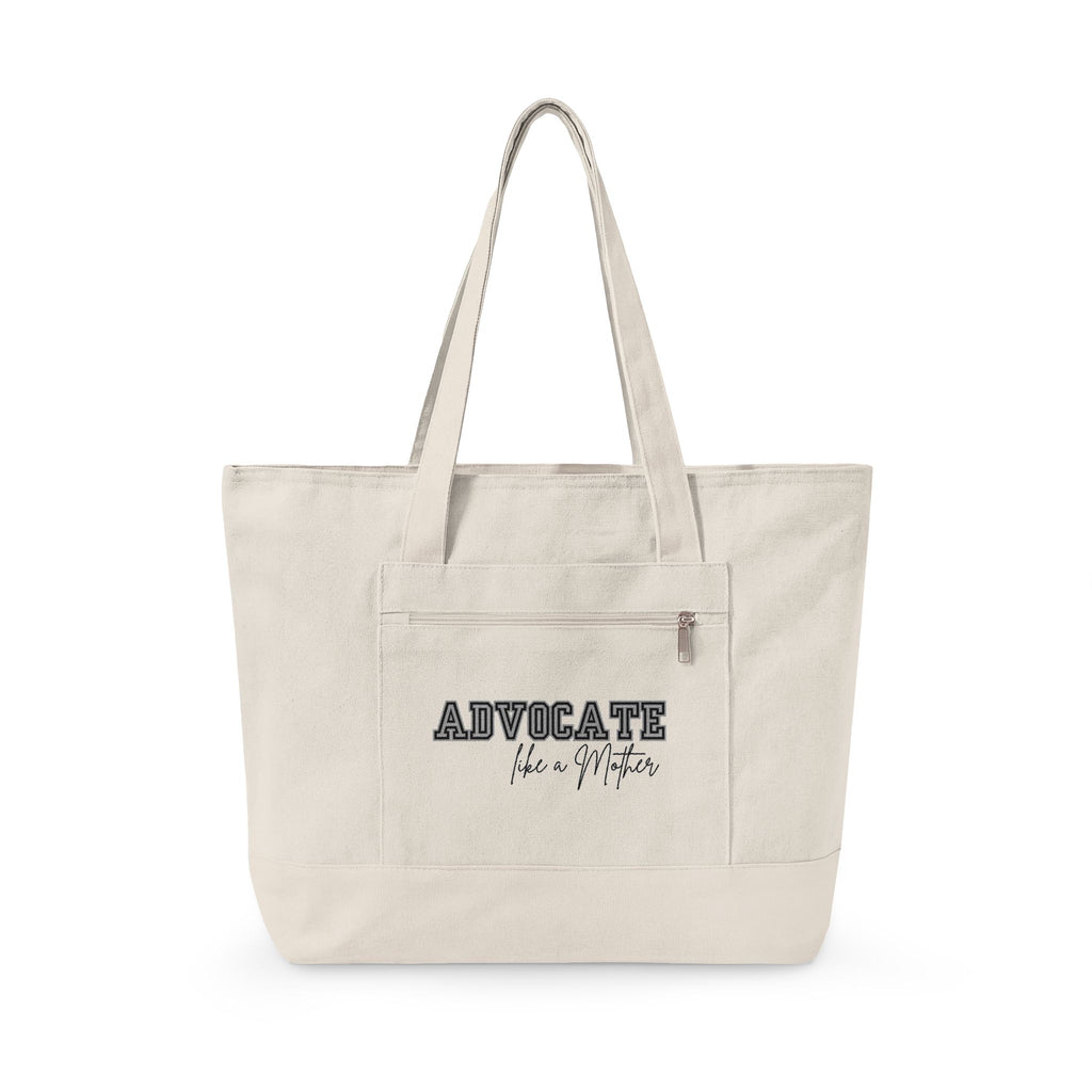 "Advocate Like a Mother" Canvas Tote Bag