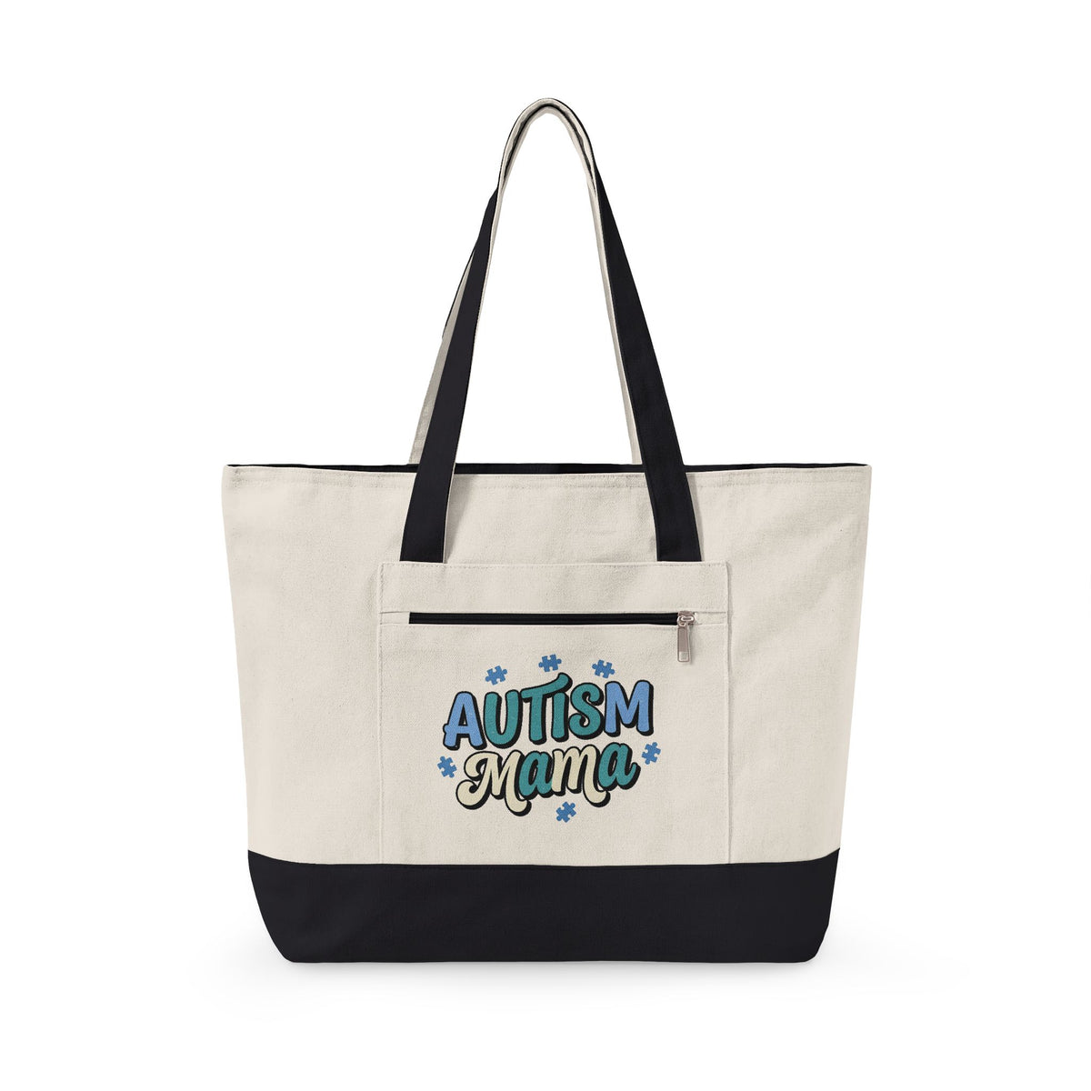 "Autism Mama" Canvas Tote Bag