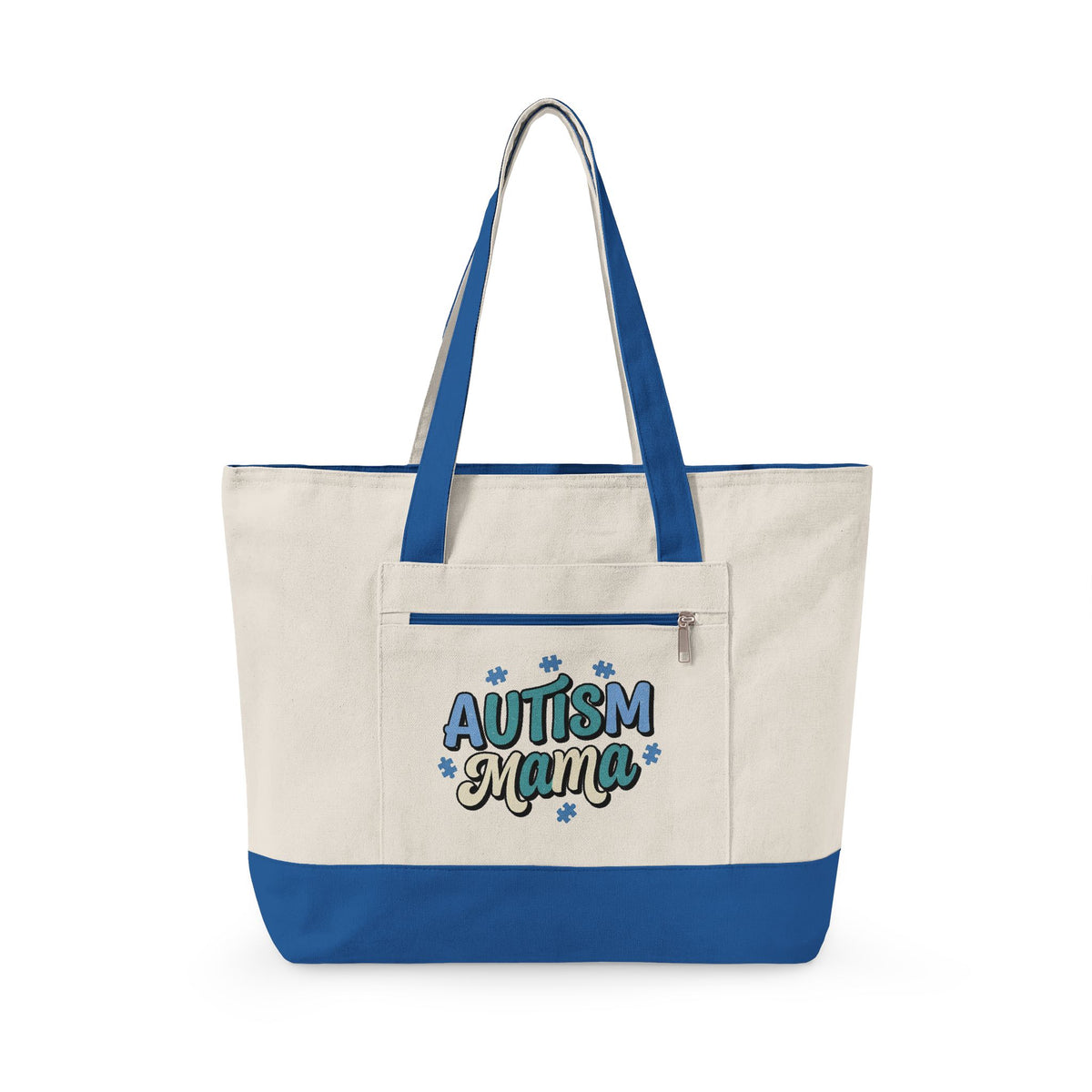 "Autism Mama" Canvas Tote Bag