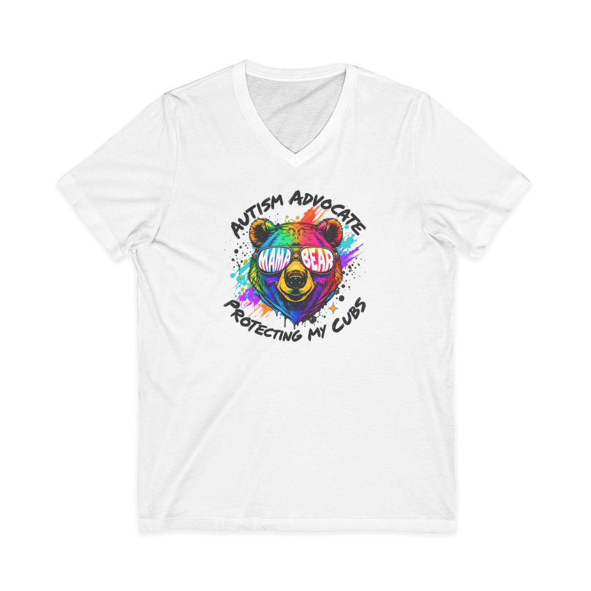 "Protecting My Cubs" Adult V-Neck Tee