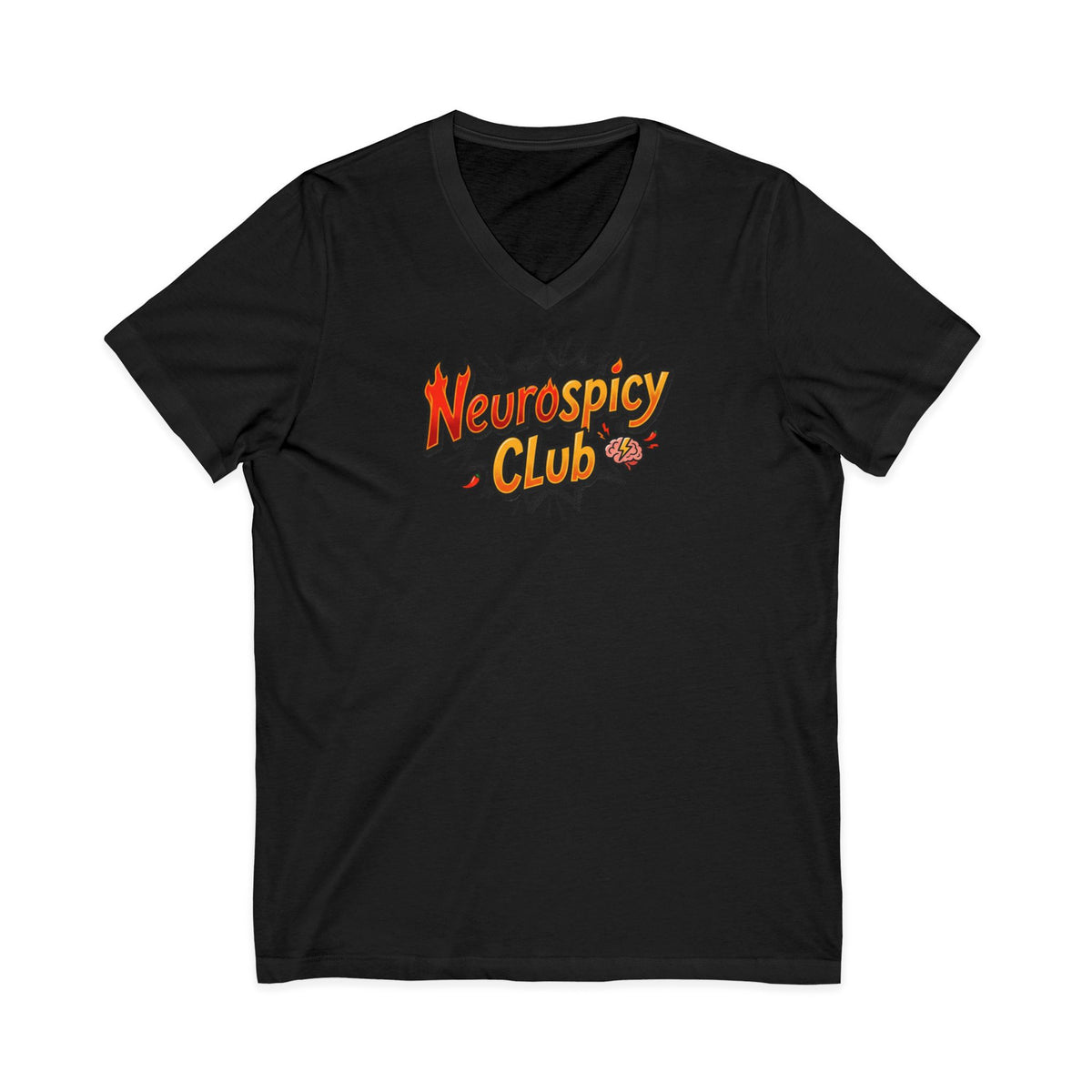 "Neurospicy Club" Ladies' V-Neck T-Shirt
