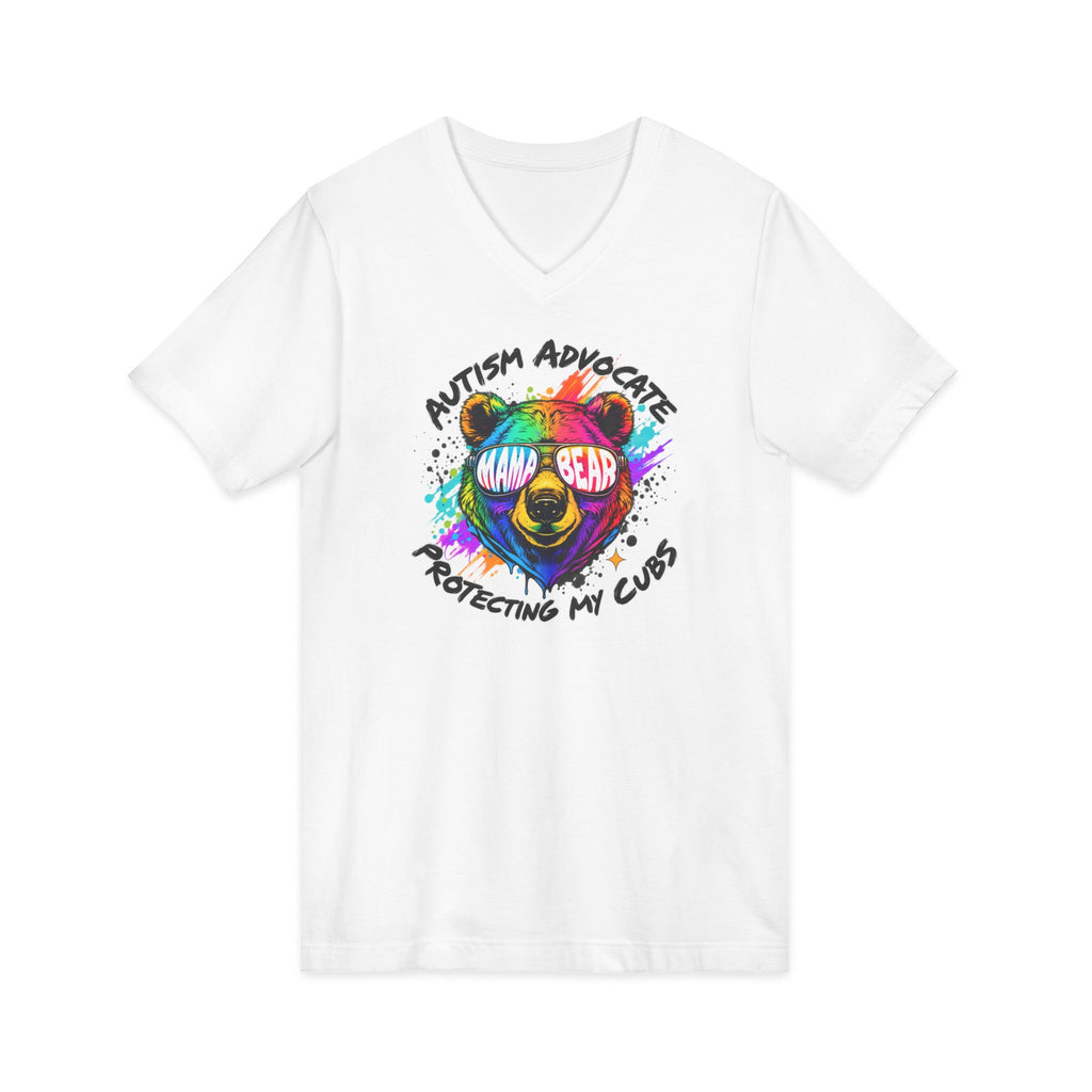 "Protecting My Cubs" Adult V-Neck Tee