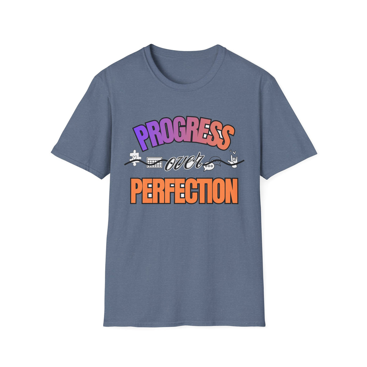 "Progress Over Perfection" Adult T-Shirt