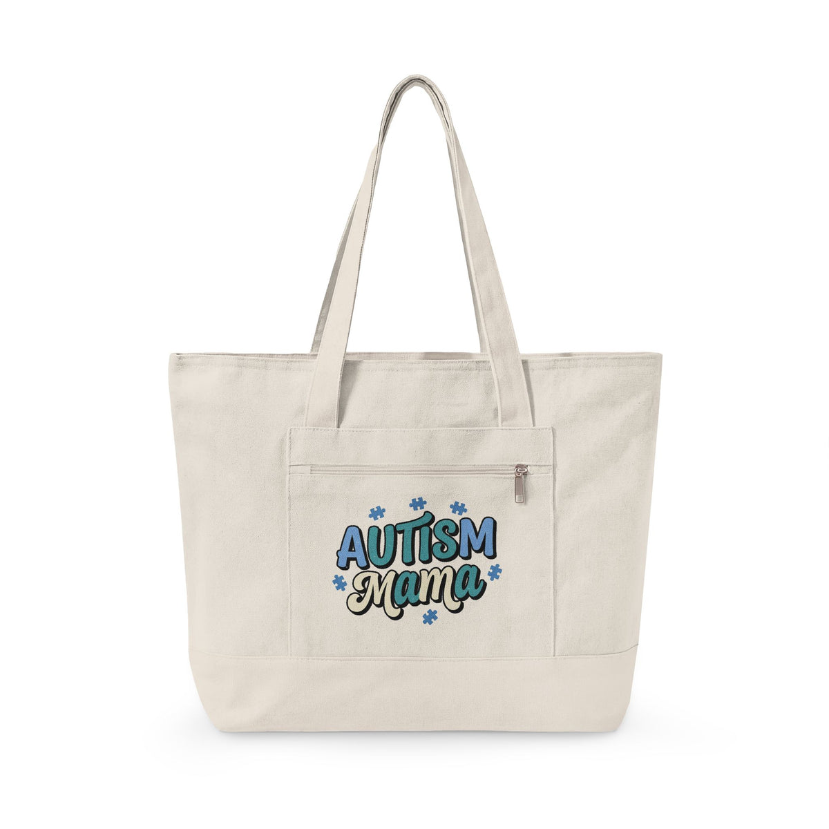 "Autism Mama" Canvas Tote Bag