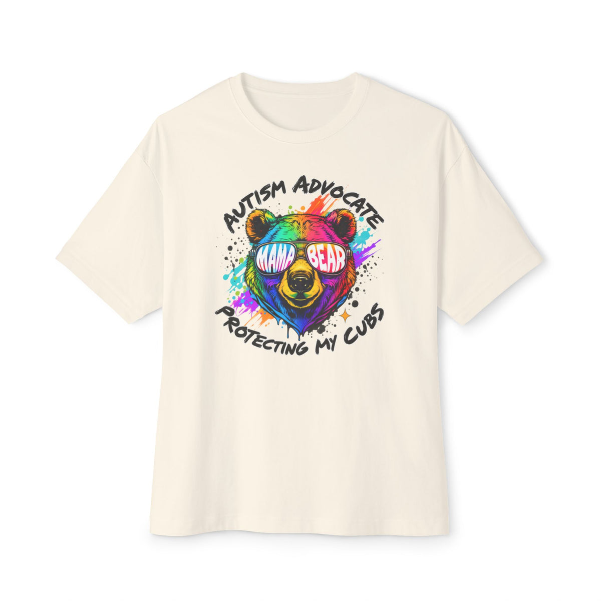 Autism Advocate Mama Bear Tee — Protecting My Cubs Rainbow Shirt