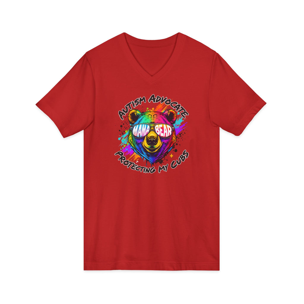 "Protecting My Cubs" Adult V-Neck Tee