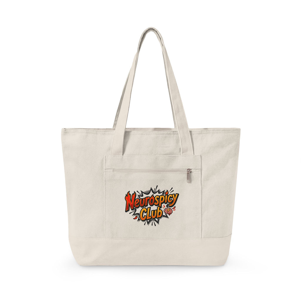 "Neurospicy Club" Canvas Tote Bag