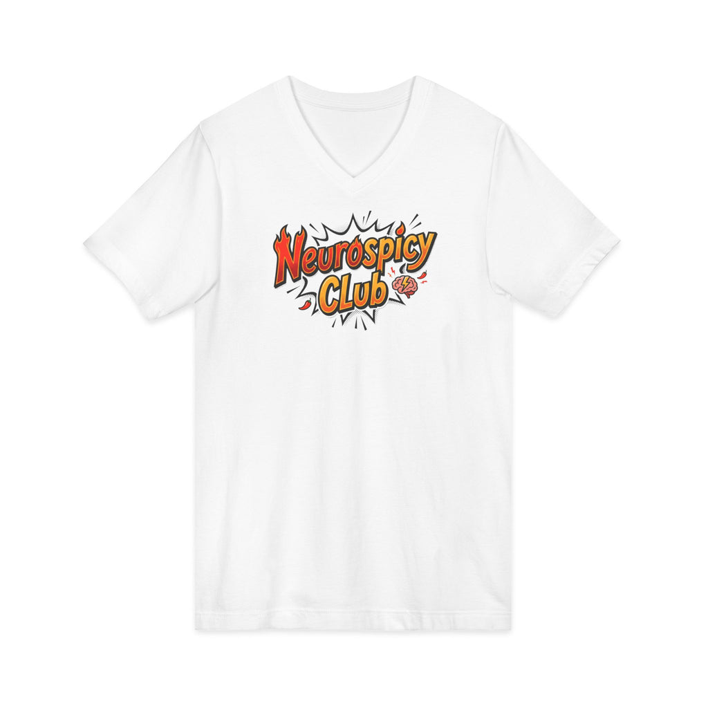 "Neurospicy Club" Ladies' V-Neck T-Shirt