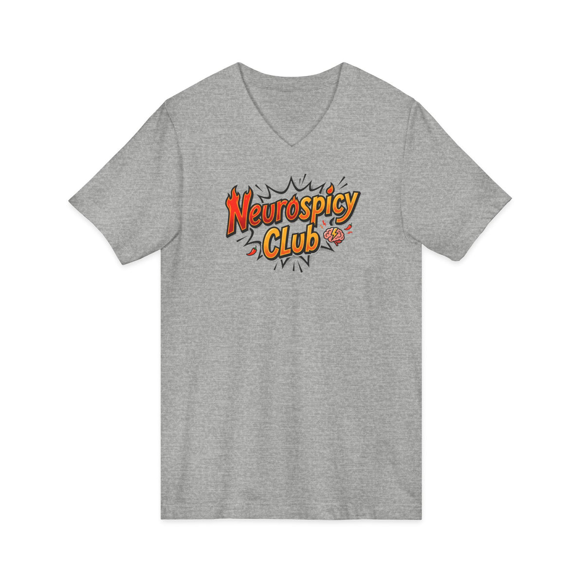 "Neurospicy Club" Ladies' V-Neck T-Shirt