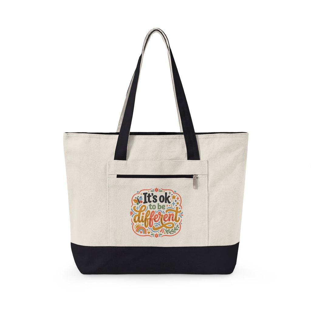 "It's OK to be Different" Canvas Tote Bag