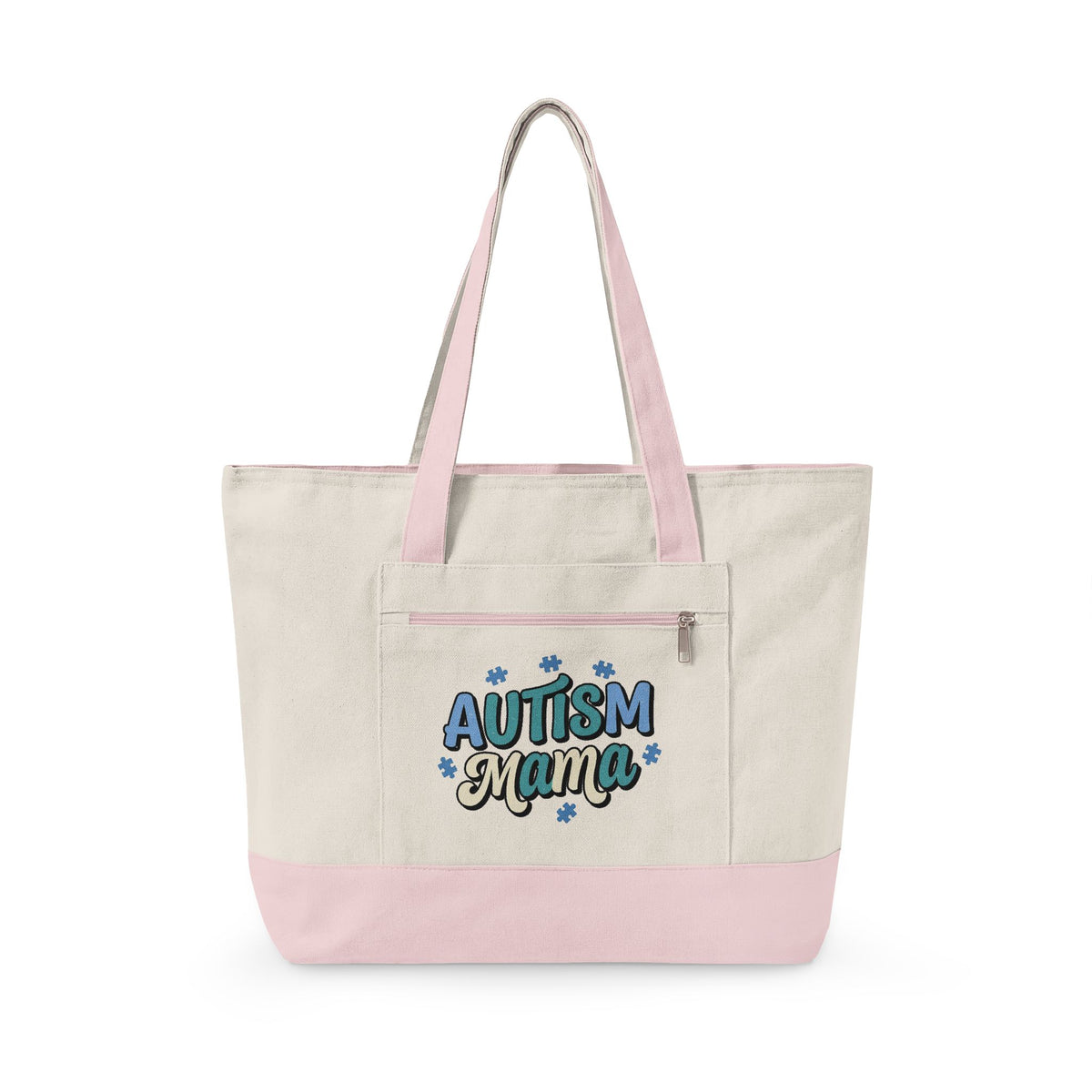 "Autism Mama" Canvas Tote Bag