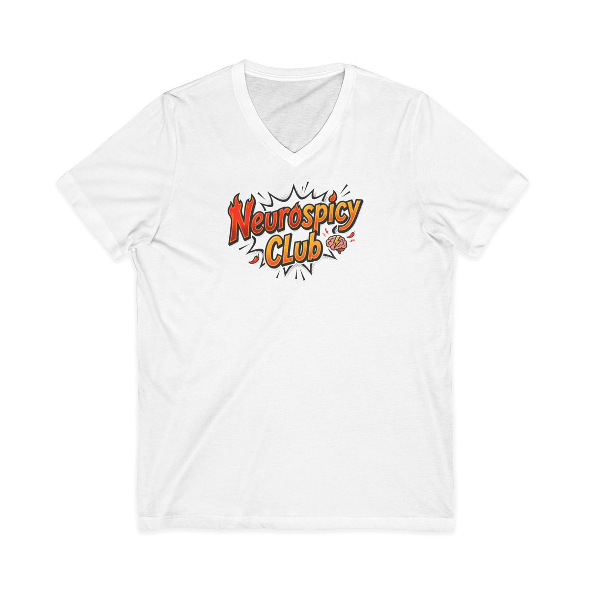 "Neurospicy Club" Ladies' V-Neck T-Shirt