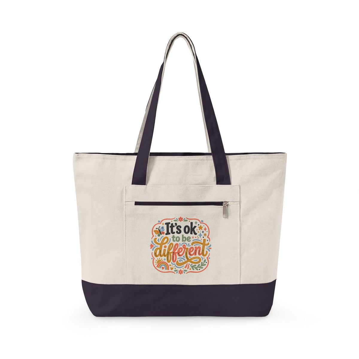 "It's OK to be Different" Canvas Tote Bag