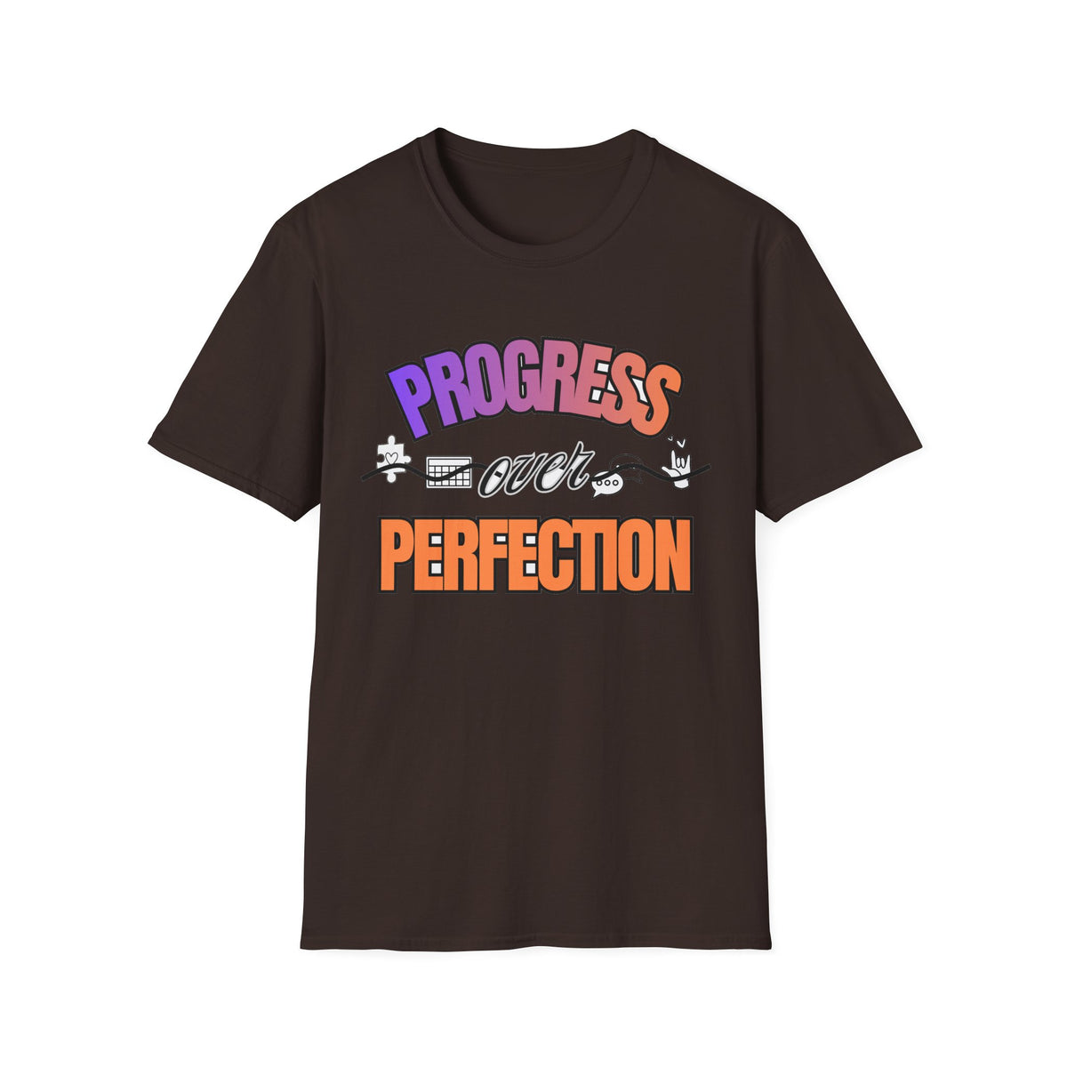 "Progress Over Perfection" Adult T-Shirt