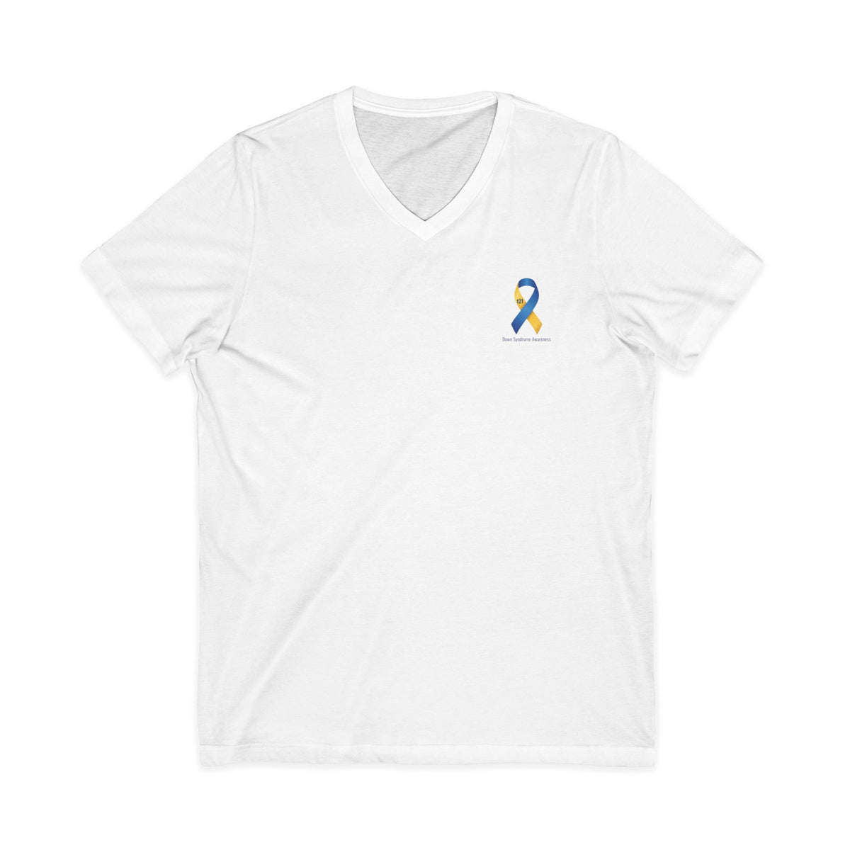 "Keep Calm, It’s Only An Extra Chromosome" Adult V-Neck Tee