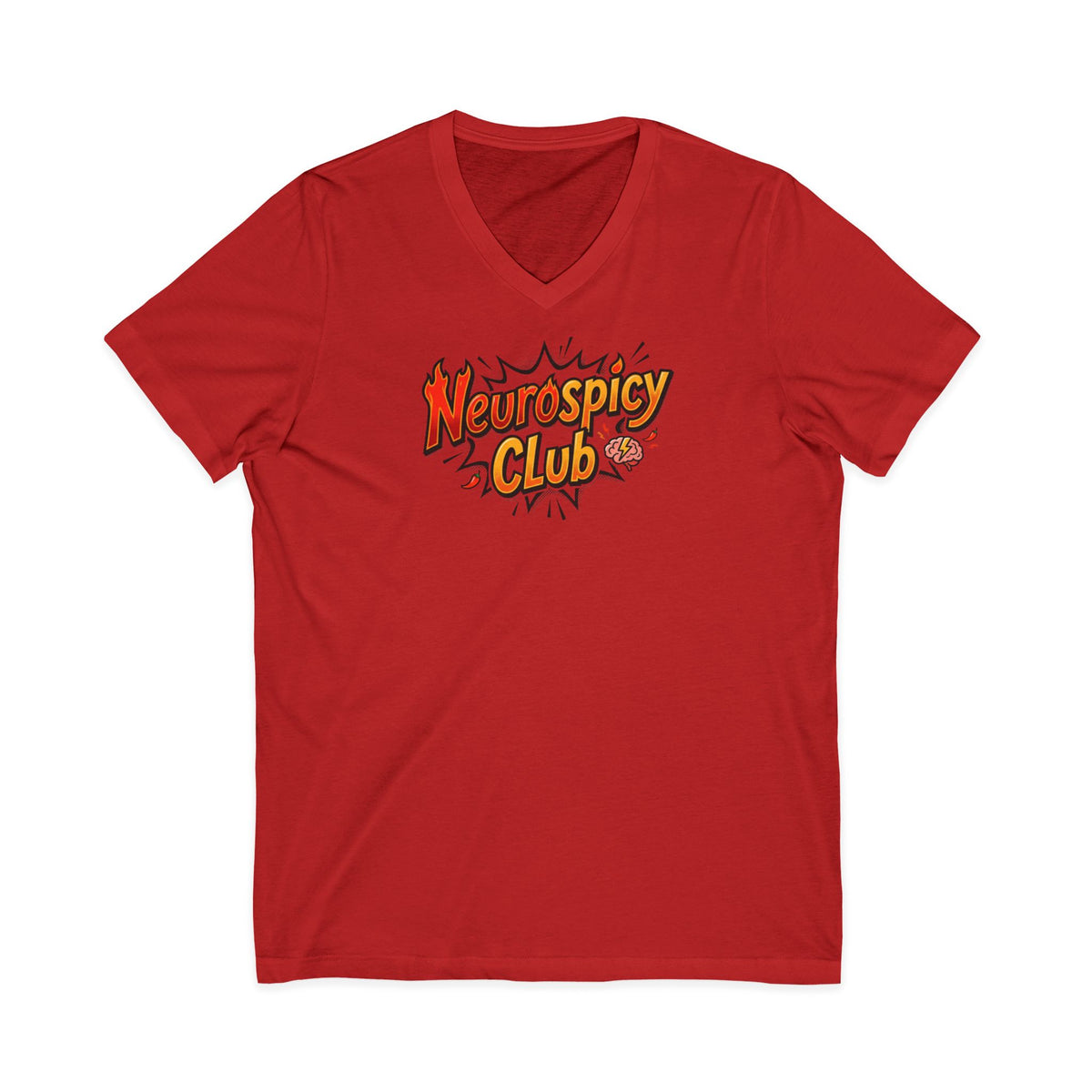 "Neurospicy Club" Ladies' V-Neck T-Shirt