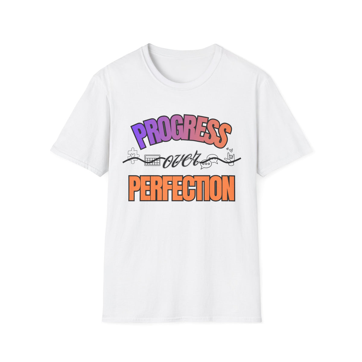 "Progress Over Perfection" Adult T-Shirt