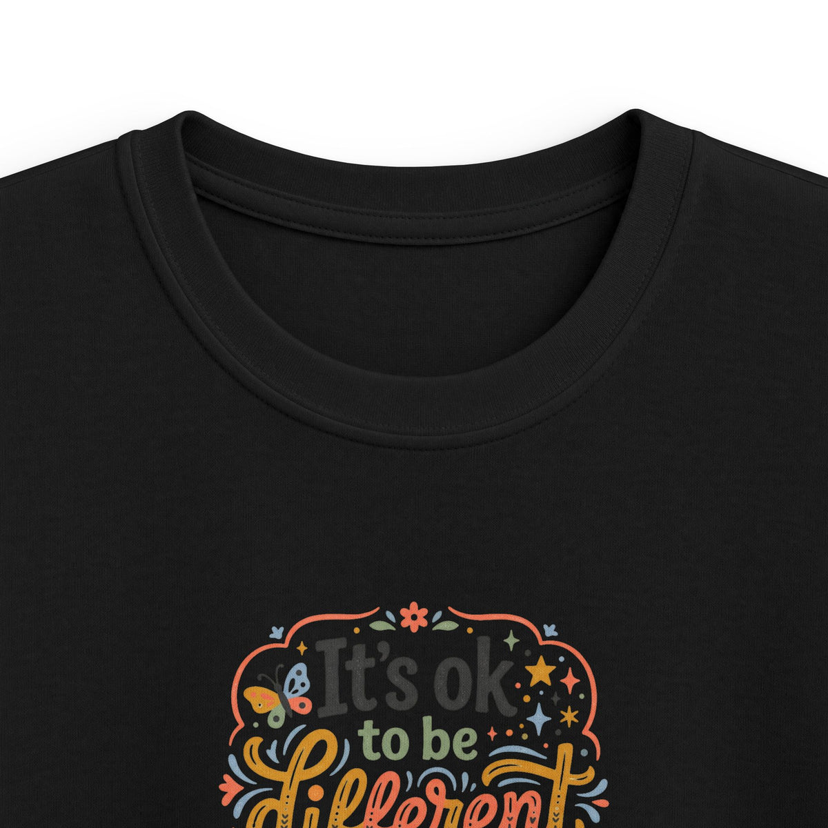 Kids T‑Shirt — “It’s OK to Be Different” Positive Message Tee