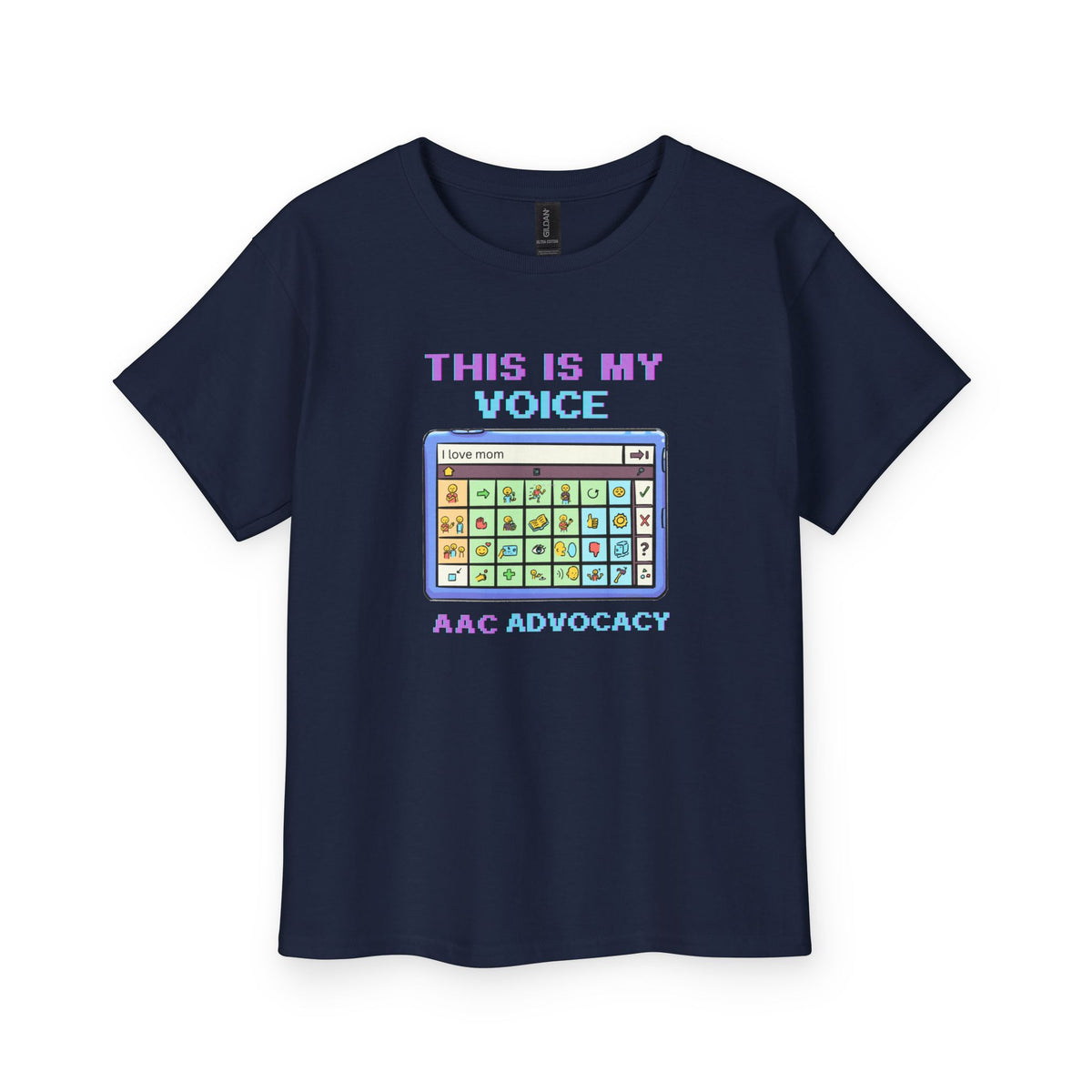 "This Is My Voice, I Love Mom" Youth Tee
