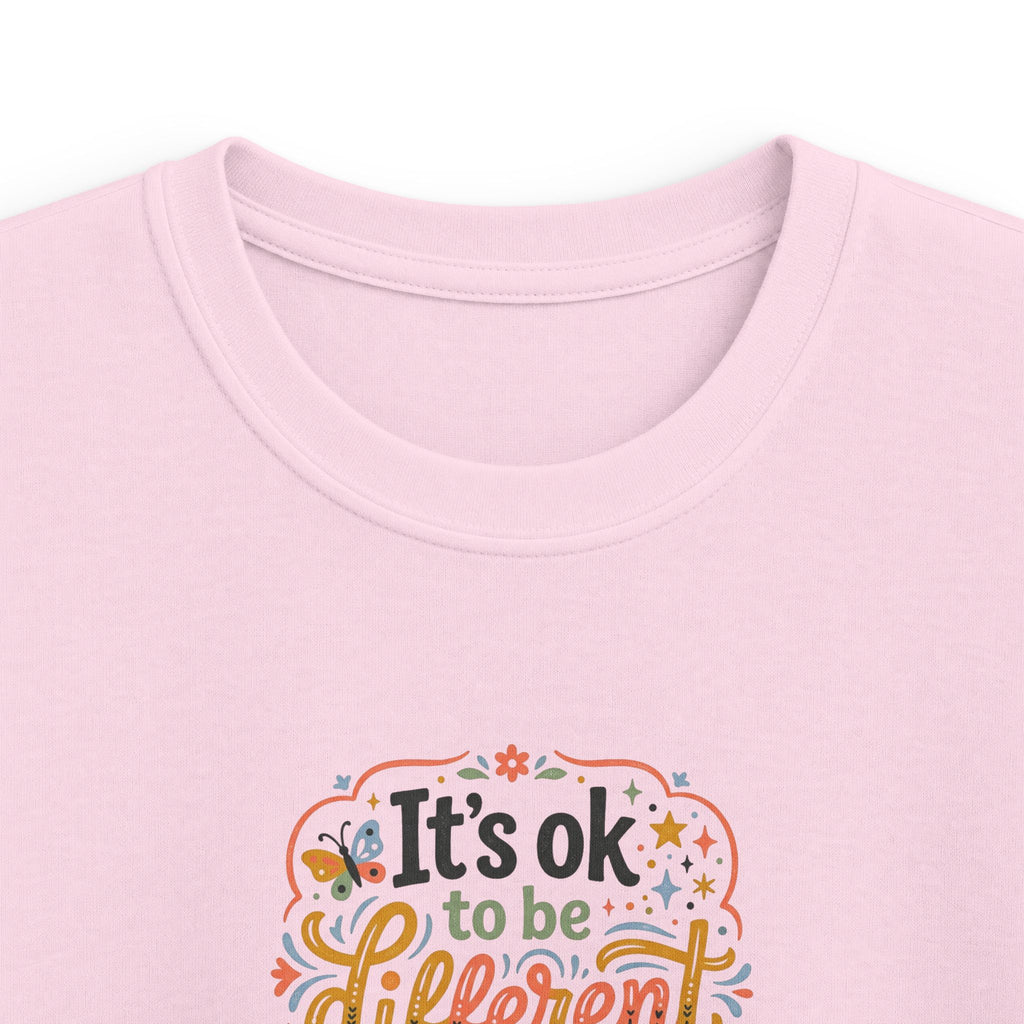 Kids T‑Shirt — “It’s OK to Be Different” Positive Message Tee