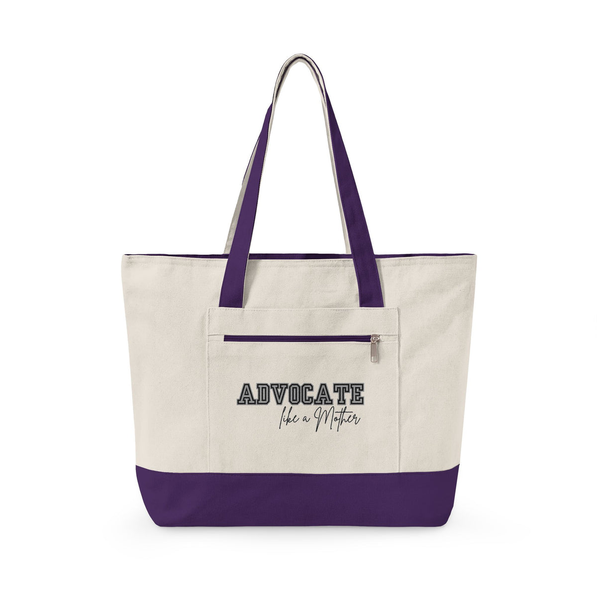 "Advocate Like a Mother" Canvas Tote Bag