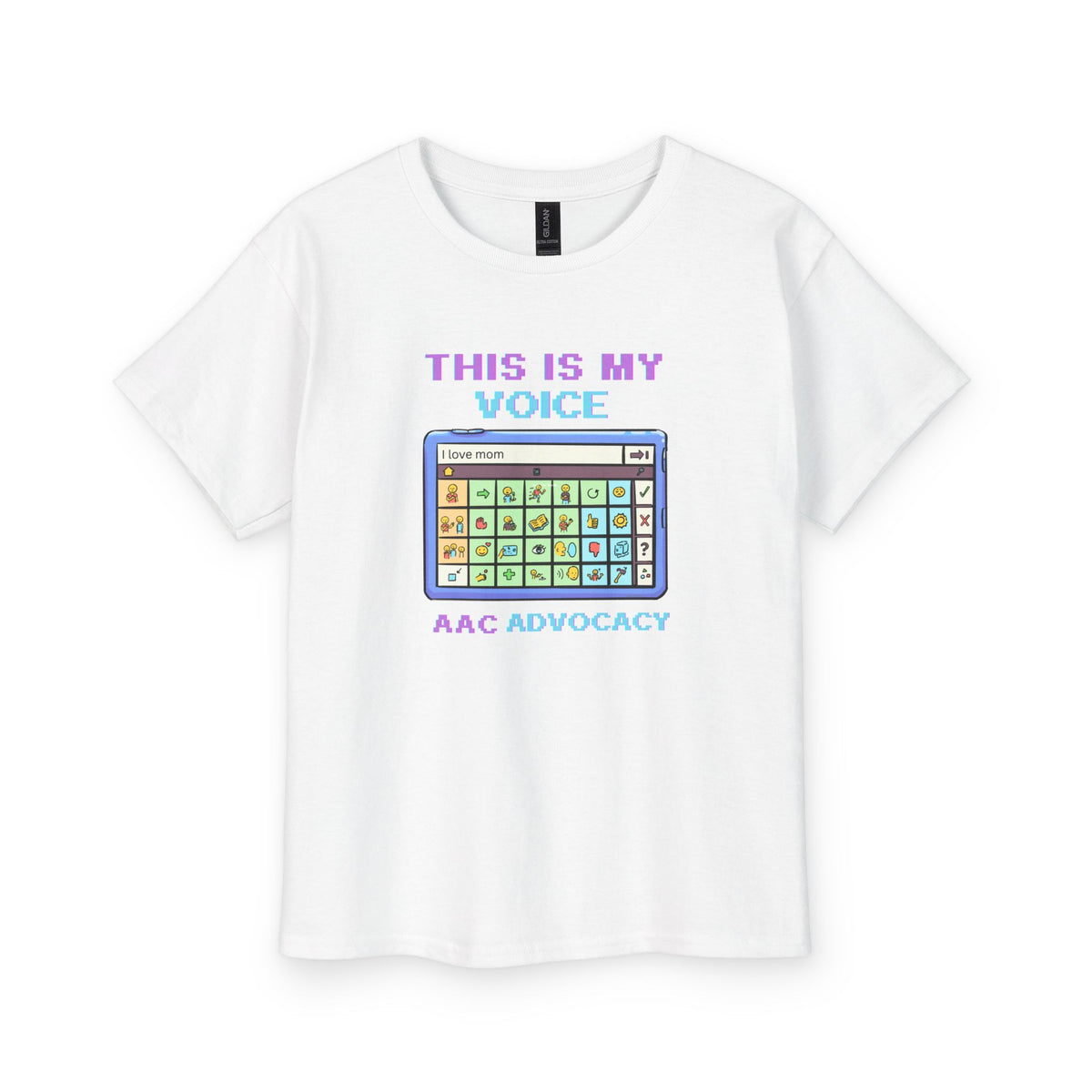 "This Is My Voice, I Love Mom" Youth Tee
