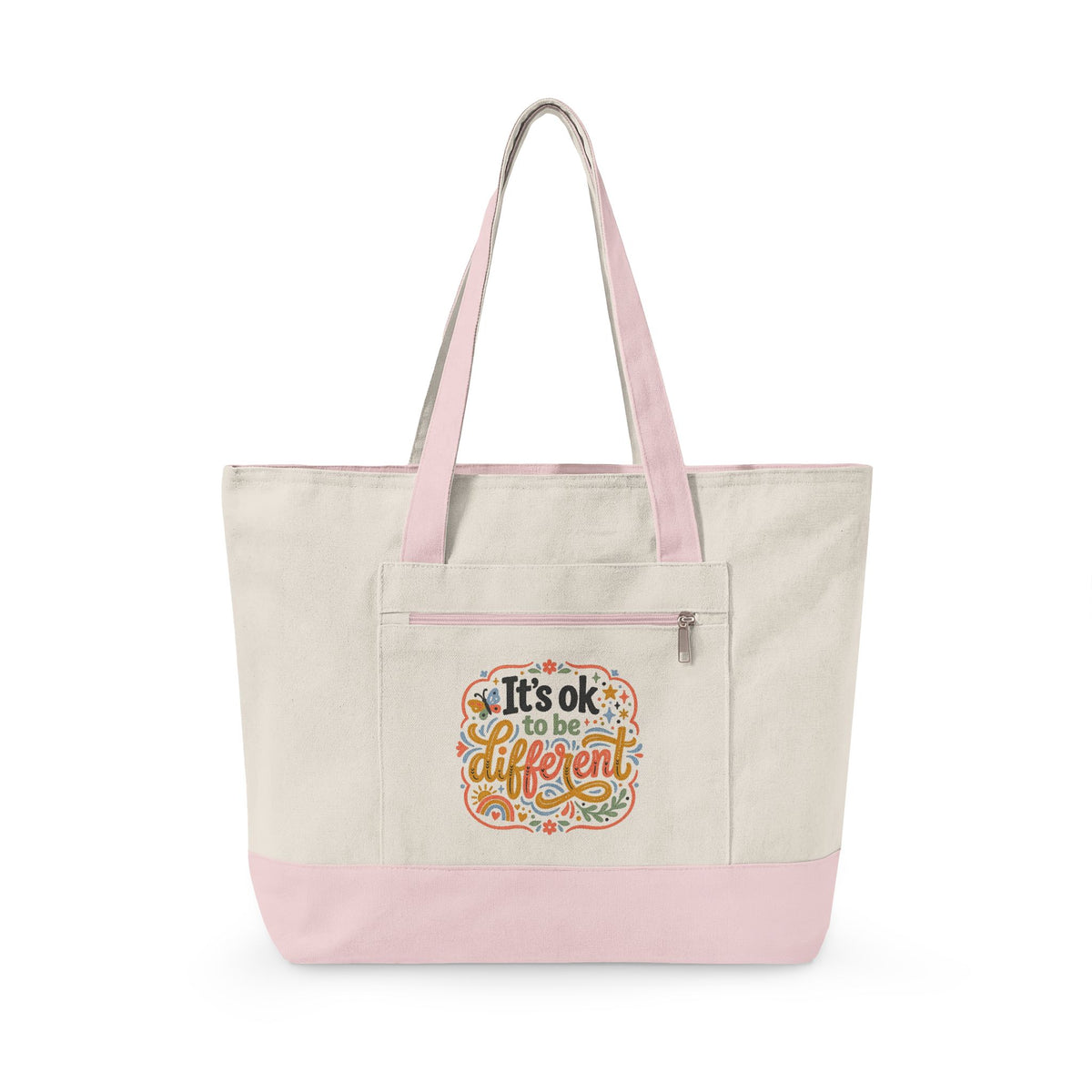 "It's OK to be Different" Canvas Tote Bag